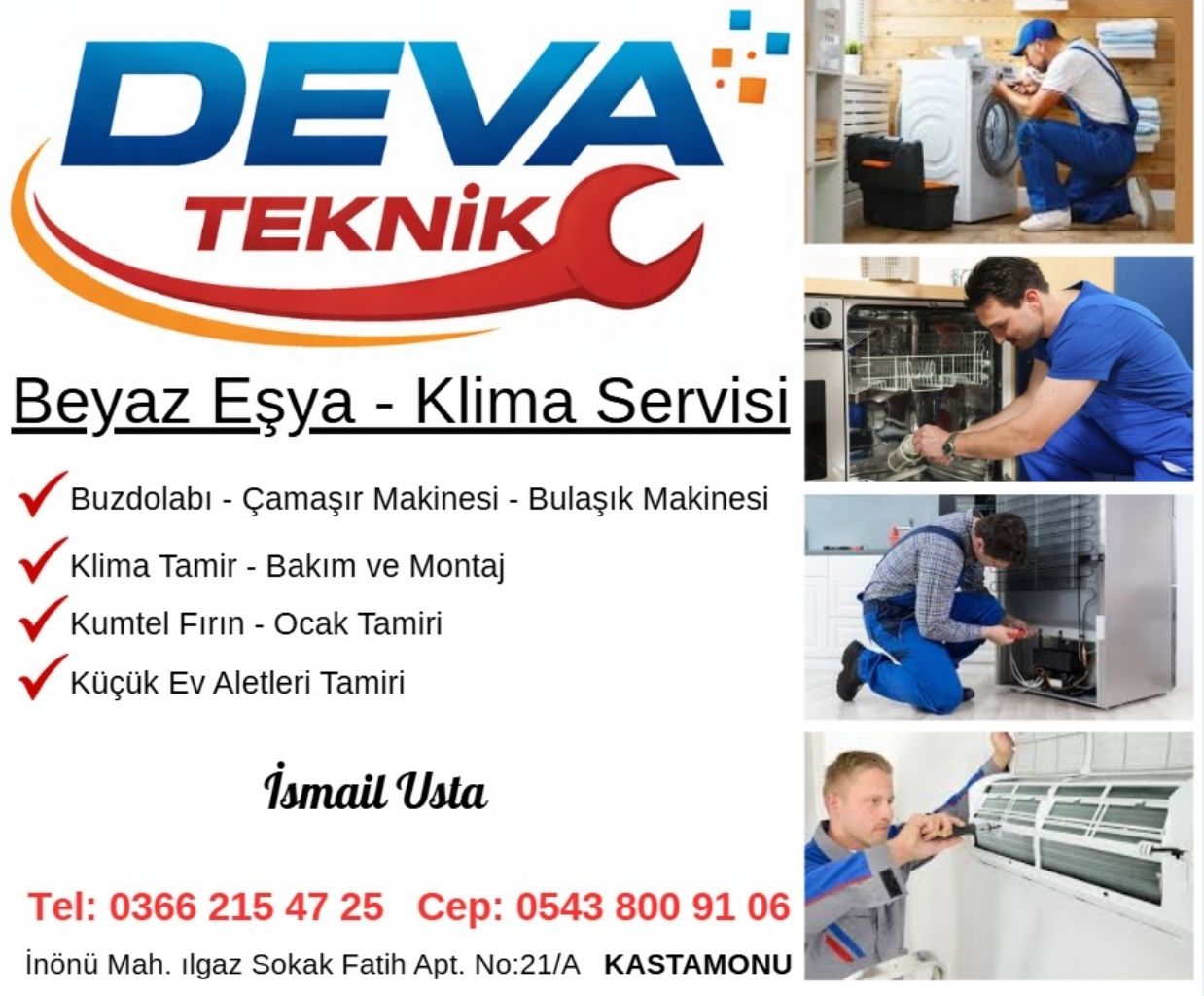 kastamonu beyaz eşya servisi